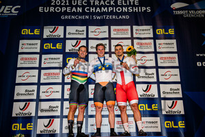 LIGTLEE Sam, HOOGLAND Jeffrey, RAJKOWSKI Patryk: UEC Track Cycling European Championships – Grenchen 2021