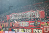 Händelstadt Banner im RWE Fanblock 19.12.2023