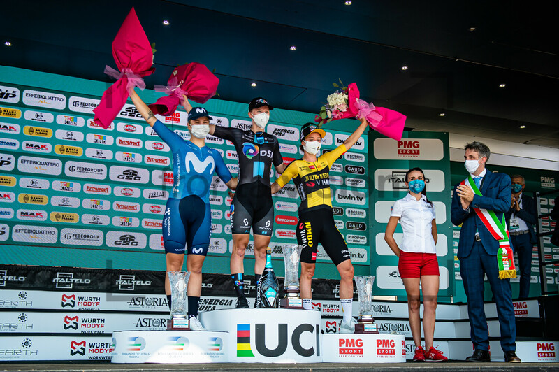 NORSGAARD JÃ˜RGENSEN Emma Cecilie, WIEBES Lorena, VOS Marianne: Giro dÂ´Italia Donne 2021 – 5. Stage 