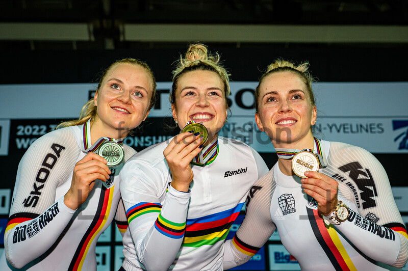 FRIEDRICH Lea Sophie, GROS Mathilde, HINZE Emma: UCI Track Cycling World Championships – 2022 