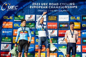 VAN AERT Wout, LAPORTE Christophe, KOOIJ Olav: UEC Road Cycling European Championships - Drenthe 2023