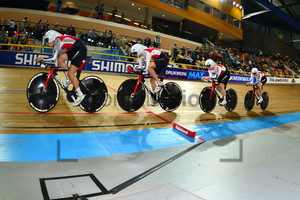 Team Swiss: UEC Track Cycling European Championships, Netherlands 2013, Apeldoorn, Team Pursuit, Qualifying Ã&#144; Finals, Men