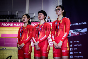 ZHUANG Wei, ZHONG Tianshi, ZHANG Linyin: UCI Track Cycling World Cup 2019 – Glasgow