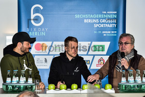 ZARELLA Giovanni, POCHER Oliver, STOLL Christian: Six Day Berlin 2019 - Press Conference
