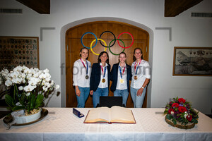 LETH Julie, BRENNAUER Lisa, BRAUßE Franziska, WILD Kirsten: Olympic Participants Party