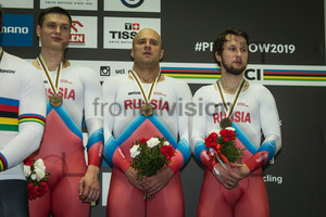 SHARAPOV Alexander, DMITRIEV Denis, YAKUSHEVSKIY Pavel: UCI Track Cycling World Championships 2019