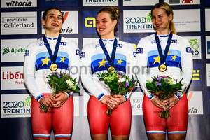 SHMELEVA Daria, VOINOVA Anastasiia, ROGOVAYA Ekaterina: UEC Track Cycling European Championships 2019 – Apeldoorn