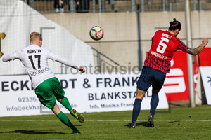 Luke Hemmerich, Felix Backszat Wuppertaler SV vs. Preußen Münster Spielfotos 06-03-2022