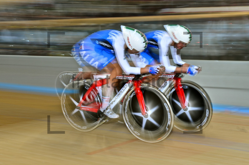 Team Italy: UEC Track Cycling European Championships, Netherlands 2013, Apeldoorn, Team Pursuit, Qualifying Ã Finals, Women. 