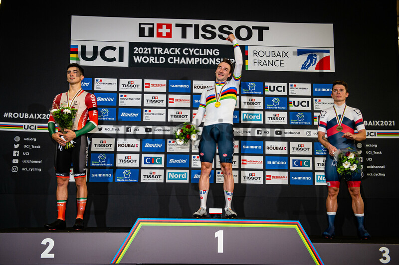 LEITAO Iuri, VIVIANI Elia, ROSTOVTSEV Sergei: UCI Track Cycling World Championships – Roubaix 2021 