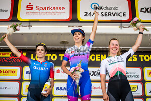 CONFALONIERI Maria Giulia, BAKER Georgia, MARKUS Femke: LOTTO Thüringen Ladies Tour 2022 - 2. Stage