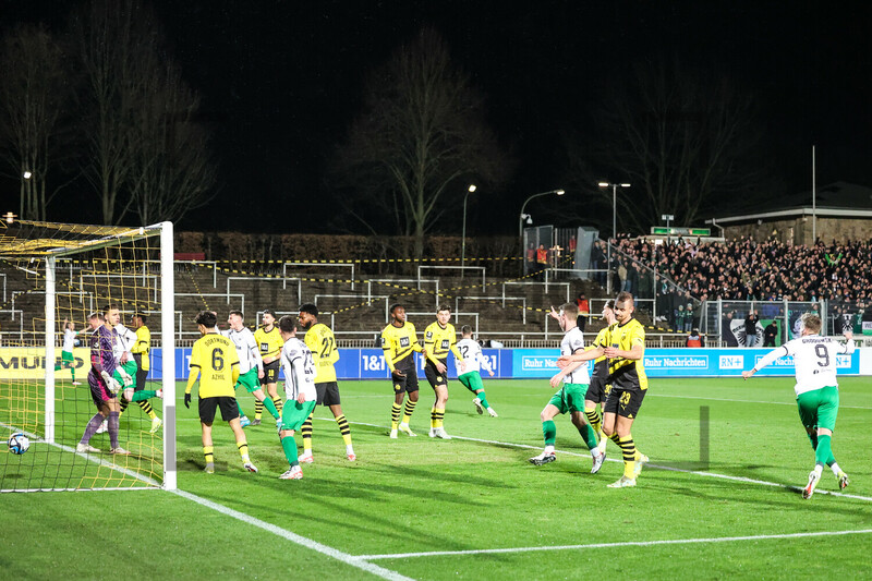 Simon Scherder Tor Borussia Dortmund U23 vs. Preußen Münster Spielfotos 13.02.2024 