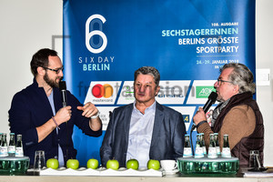 MILTOVICS Valts, STEIN Dieter, STOLL Christian: Six Day Berlin 2019 - Press Conference