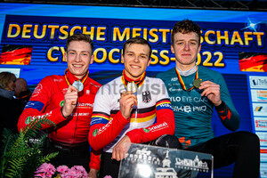EDER Fabian, TÖMKE Pascal, PAHLKE Jasper Levi: Cyclo Cross German Championships - Luckenwalde 2022