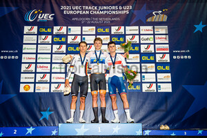 TEUTENBERG Tim Torn, ZIJLAARD Maikel, TIDBALL William: UEC Track Cycling European Championships (U23-U19) – Apeldoorn 2021