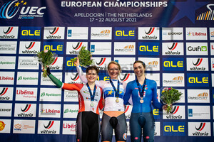 MARTINS Maria, VAN DER DUIN Maike, FIDANZA Martina: UEC Track Cycling European Championships (U23-U19) – Apeldoorn 2021