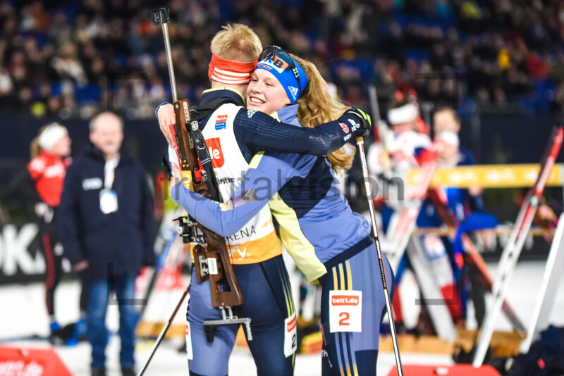 Charlotte Gallbronner, Linus Kesper WTC Biathlon auf Schalke 28-12-2022 