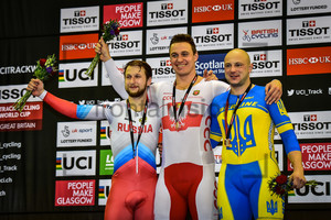 YAKUSHEVSKIY Pavel, KUCZYNSKI Kamil, YNOKUROV Andrii: Track Cycling World Cup - Glasgow 2016