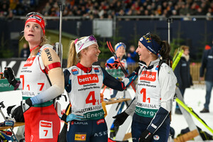 Ingrid Landmark Tandrevold Julia Simon bett1.de Biathlon World Team Challenge 28.12.2023