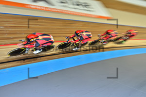 Team Spain: UEC Track Cycling European Championships, Netherlands 2013, Apeldoorn, Team Pursuit, Qualifying Ã&#144; Finals, Men