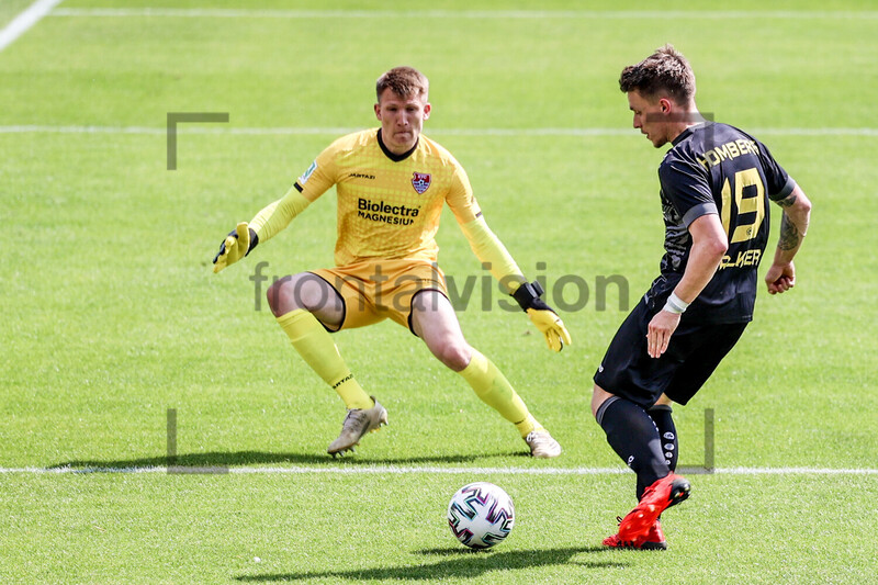 Justin Walker VfB Homberg mit Tor gegen 23-04-2022 