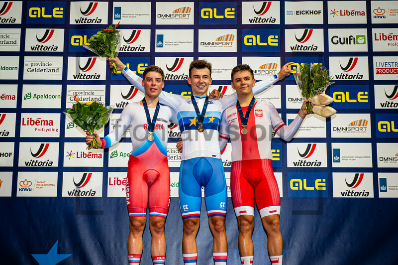 DOLZHIKOV Dmitrii, KOBLIZEK Matyas, RATAJCZAK Dominik Jedrzej: UEC Track Cycling European Championships (U23-U19) – Apeldoorn 2021 