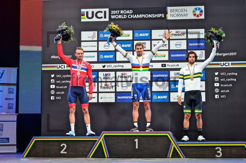 KRISTOFF Alexander, SAGAN Peter, MATTHEWS Michael: UCI Road Cycling World Championships 2017 – RR Elite Men 