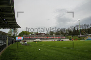 Stadion am Zoo WSV gegen RWE Banner 08-05-2021