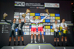 STEWART Campbell, GATE Aaron, HANSEN Lasse Norman, MORKOV Michael, REINHARDT Theo, KLUGE Roger: UCI Track Cycling World Championships 2020