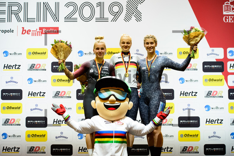 HINZE Emma, FRIEDRICH Lea Sophie, GRABOSCH Pauline Sophie: German Track Cycling Championships 2019 