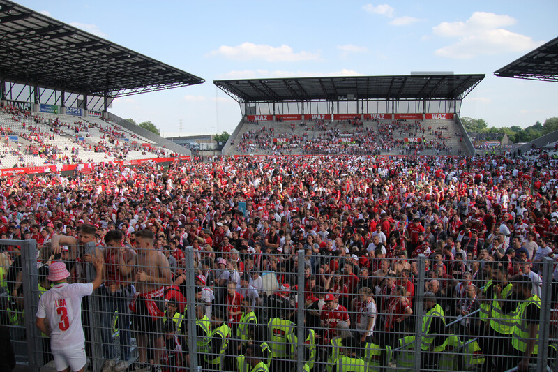 Rot-Weiss Essen Aufstiegsfeier im Stadion an der Hafenstraße 14.05.2022 
