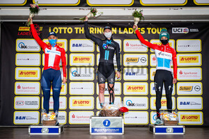 NORSGAARD JÃ˜RGENSEN Emma Cecilie, WIEBES Lorena, MAJERUS Christine: LOTTO Thüringen Ladies Tour 2021 - 2. Stage
