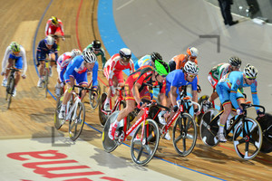 Peloton: UEC Track Cycling European Championships, Netherlands 2013, Apeldoorn, Omnium, Elimination Race, Men