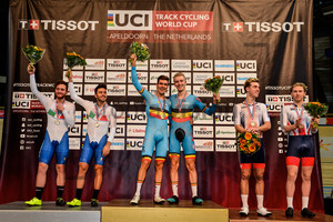 LAMON Francesco, CONSONNI Simone, GHYS Robbe, DE KETELE Kenny, STEWART Mark, WOOD Oliver: Track Cycling World Cup - Apeldoorn 2016