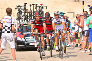 Steve Morabito, Cadel Evans and Philippe Gilbert: 15. Stage, Givors - Mt. Ventoux