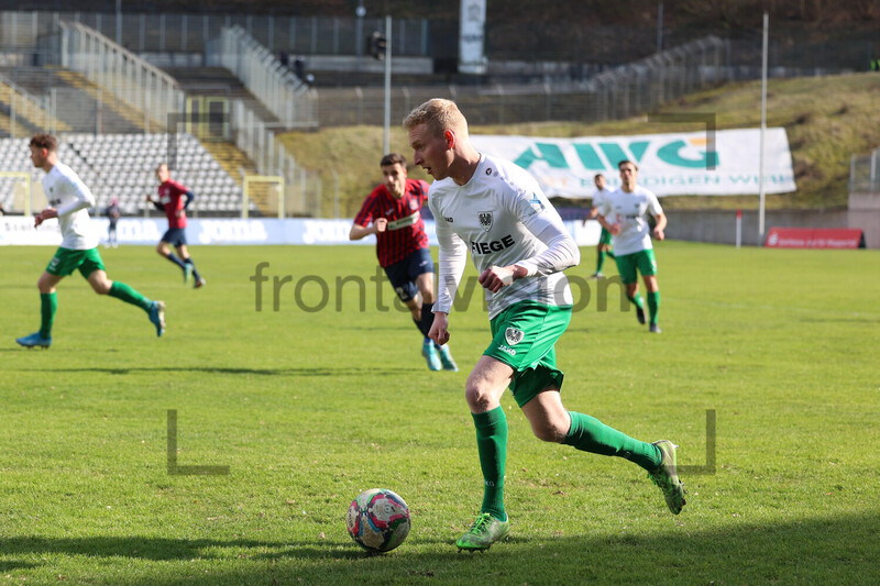 Luke Hemmerich: Wuppertaler SV vs. Preußen Münster Spielfotos 06-03-2022 