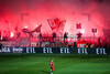Pyroshow Rot-Weiss Essen Fans in Köln 13.02.2023