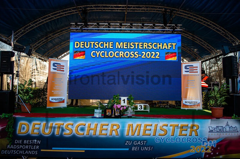 Podium: Cyclo Cross German Championships - Luckenwalde 2022 