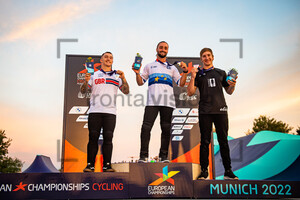 REILLY Kieran, JEANJEAN Anthony, RANTEÅ  Marin: UEC BMX Cycling European Championships - Munich 2022