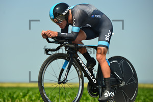 Richie Porte: 11. Stage, ITT from Avranches to Le Mont Saint Michel