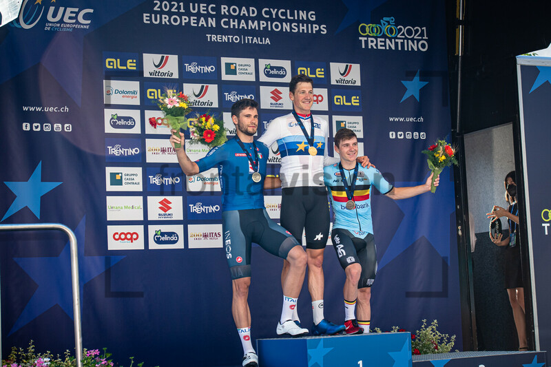 GANNA Filippo, KÜNG Stefan, EVENEPOEL Remco: UEC Road Cycling European Championships - Trento 2021 