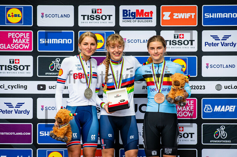 FERGUSON Cat, BEGO Julie, MOORS Fleur: UCI Road Cycling World Championships 2023 