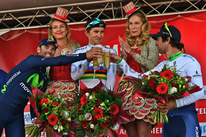 VALVERDE BELMONTE Alejandro, KWIATKOWSKI Michal, MATTHEWS Michael: 50. Amstel Gold Race 2015