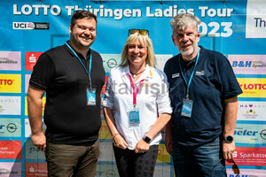 MAURER Peter, HOHLFELD Vera, JUSCHUS Thomas: LOTTO Thüringen Ladies Tour 2023 - 6. Stage