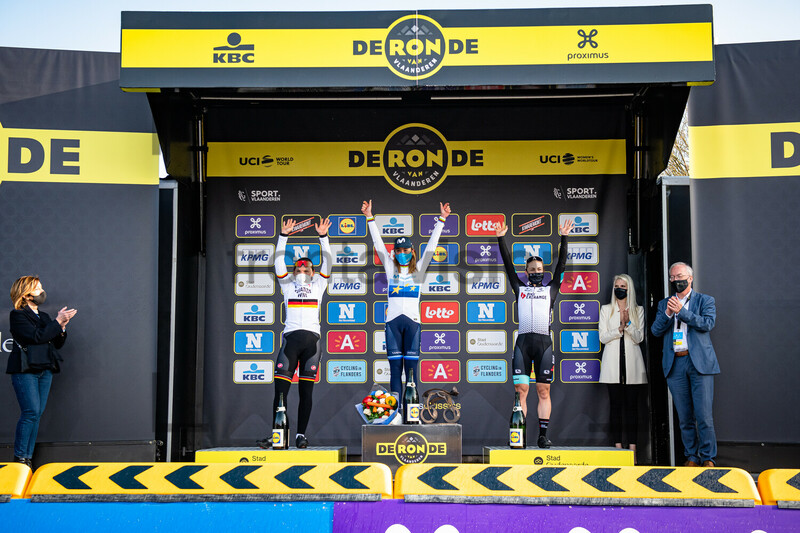 BRENNAUER Lisa, VAN VLEUTEN Annemiek, BROWN Grace: Ronde Van Vlaanderen 2021 - Women 