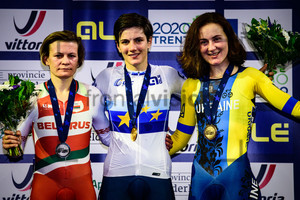 SHARAKOVA Tatsiana, CONFALONIERI Maria Giulia, SOLOVEI Ganna: UEC Track Cycling European Championships 2019 – Apeldoorn