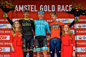 KREUZIGER Roman, VALGREN Michael, GASPAROTTO Enrico: Amstel Gold Race 2018