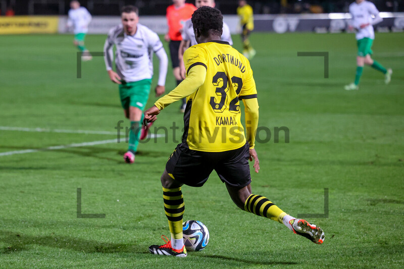Abdoulaye Kamara Borussia Dortmund U23 vs. Preußen Münster Spielfotos 13.02.2024 