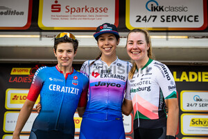 CONFALONIERI Maria Giulia, BAKER Georgia, MARKUS Femke: LOTTO Thüringen Ladies Tour 2022 - 2. Stage