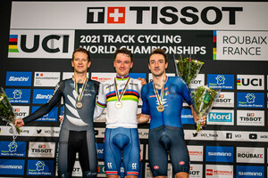 GATE Aaron, HAYTER Ethan, VIVIANI Elia: UCI Track Cycling World Championships – Roubaix 2021
